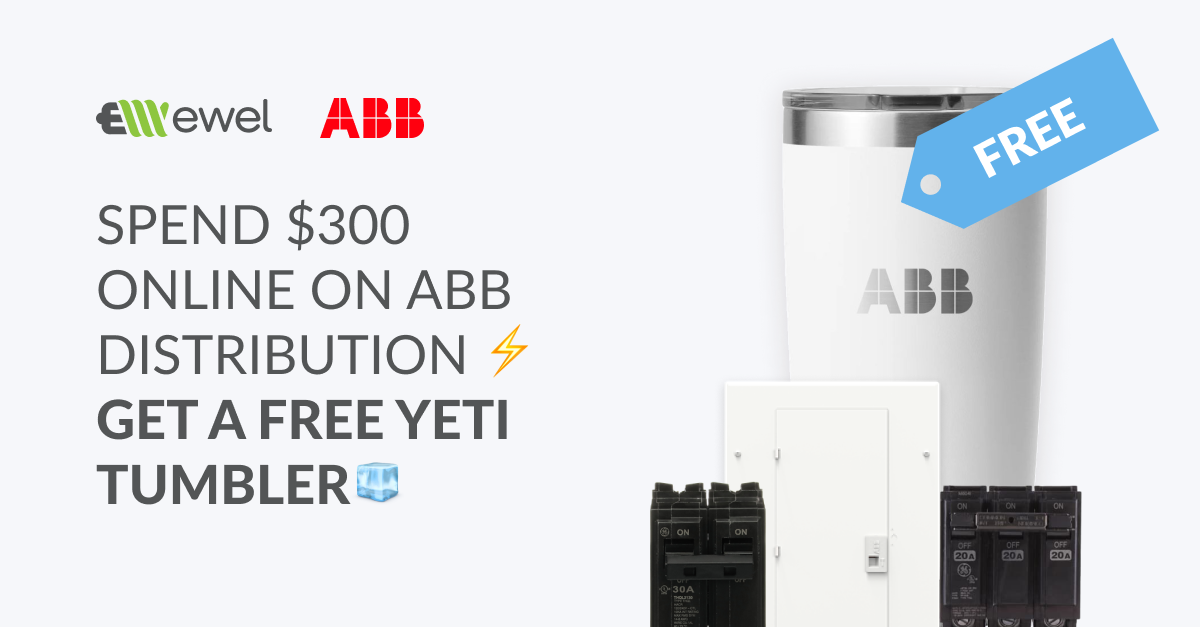 Power Up with ABB Distribution and Get a FREE YETI® Tumbler